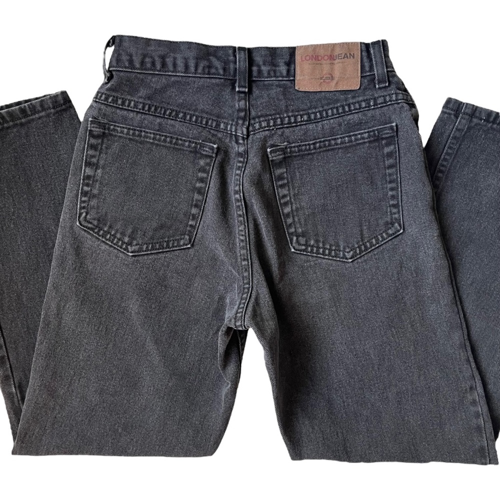 Vintage London Jean Black Denim Straight Leg Jeans